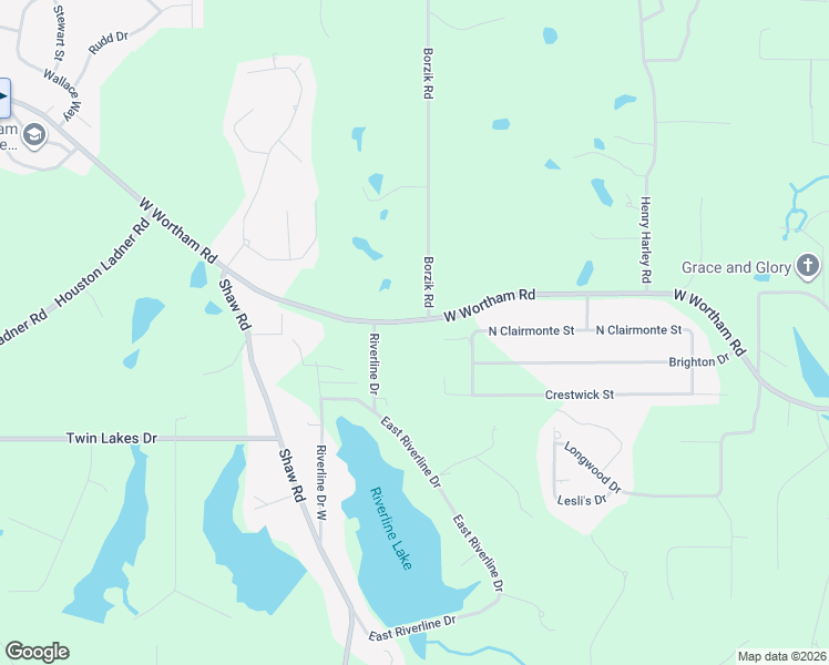 map of restaurants, bars, coffee shops, grocery stores, and more near 19601 West Wortham Road in Saucier
