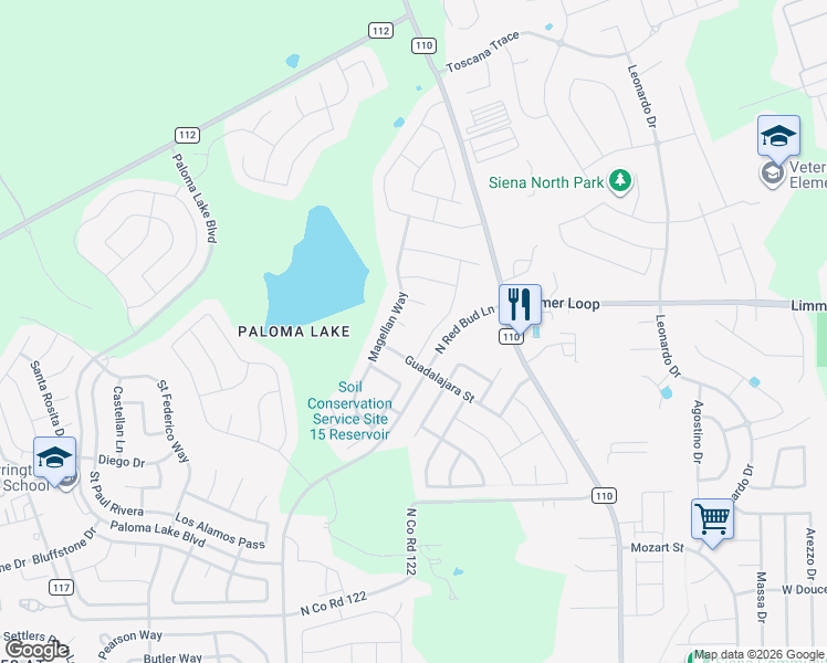 map of restaurants, bars, coffee shops, grocery stores, and more near 3316 Nunez Court in Round Rock
