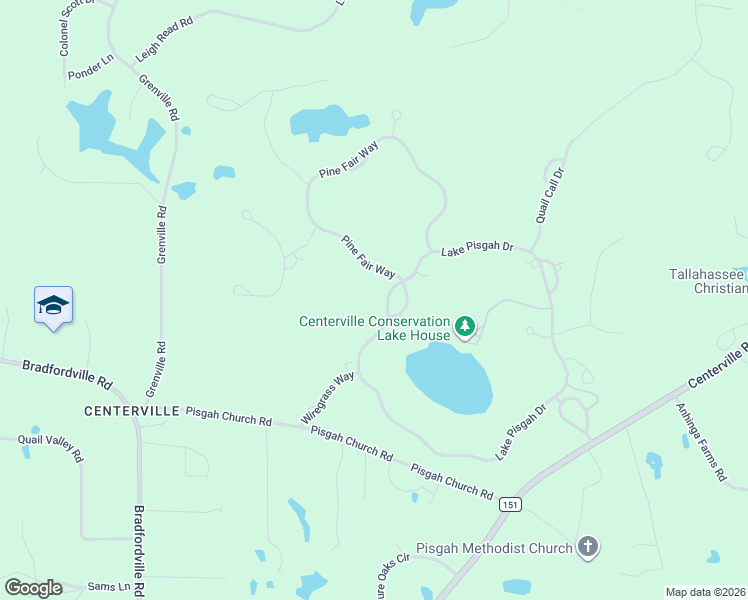 map of restaurants, bars, coffee shops, grocery stores, and more near 6550 Lake Pisgah Drive in Tallahassee