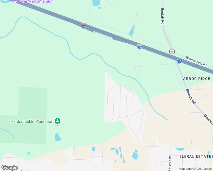 map of restaurants, bars, coffee shops, grocery stores, and more near Unnamed Road in Pensacola