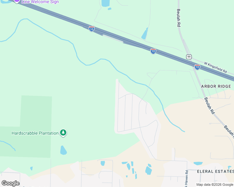 map of restaurants, bars, coffee shops, grocery stores, and more near Unnamed Road in Pensacola