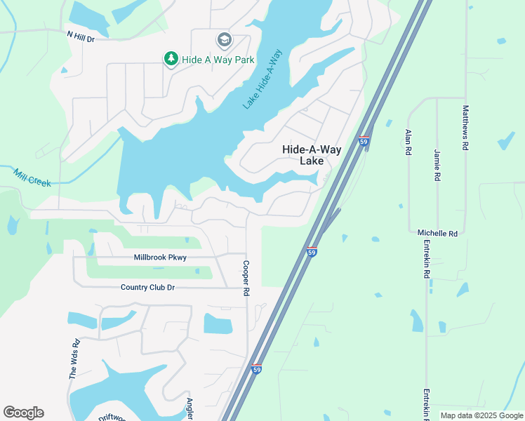 map of restaurants, bars, coffee shops, grocery stores, and more near 804-816 E Lakeshore Dr in Carriere