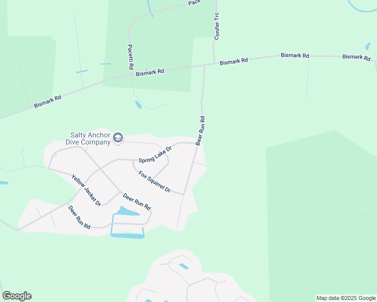 map of restaurants, bars, coffee shops, grocery stores, and more near 54825 Spring Lake Drive in Callahan