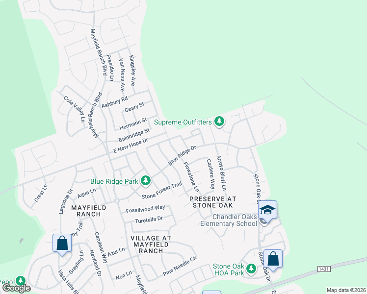 map of restaurants, bars, coffee shops, grocery stores, and more near 3695 Spring Canyon Trail in Round Rock