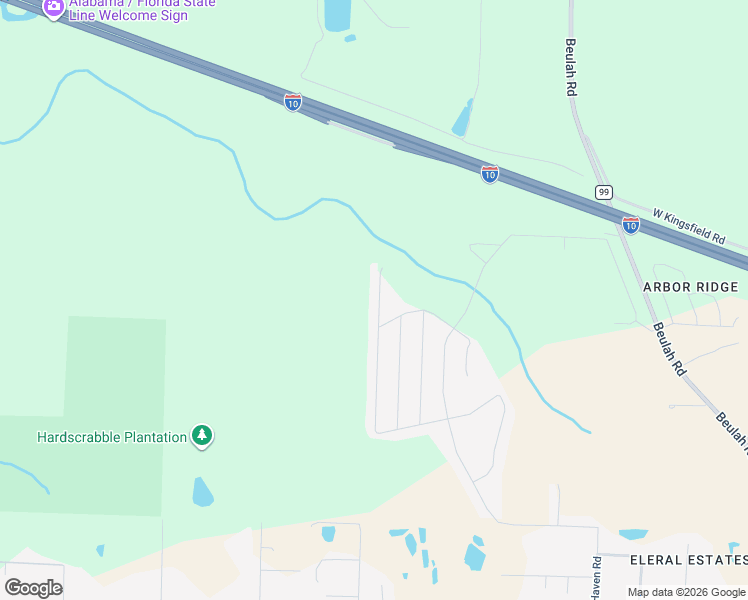 map of restaurants, bars, coffee shops, grocery stores, and more near Unnamed Road in Pensacola