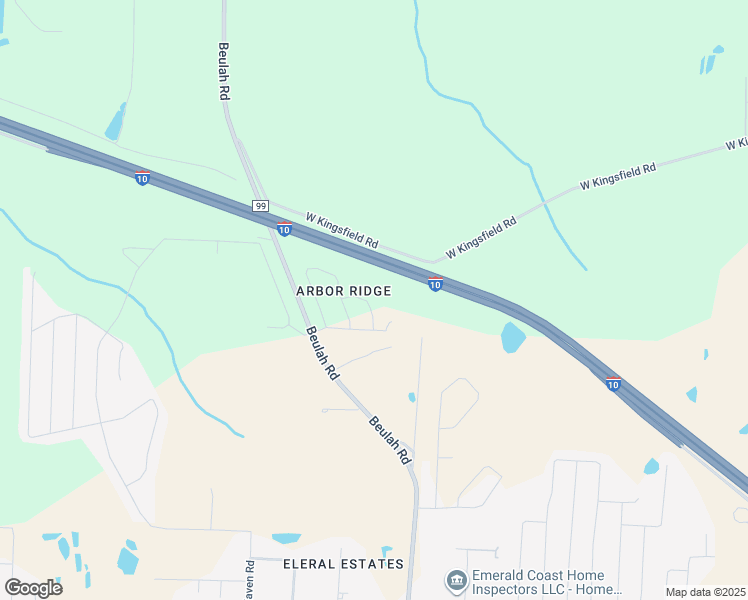 map of restaurants, bars, coffee shops, grocery stores, and more near 3416 Natherly Drive in Pensacola