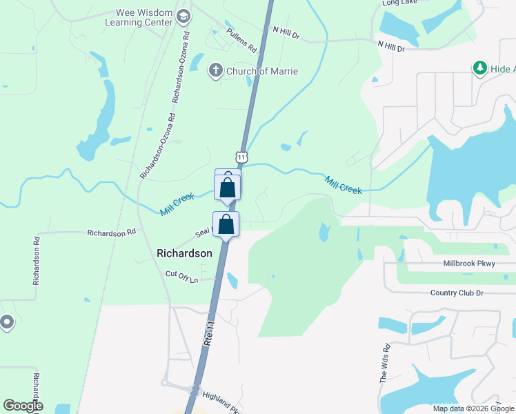 map of restaurants, bars, coffee shops, grocery stores, and more near Rue Street Germaine in Picayune