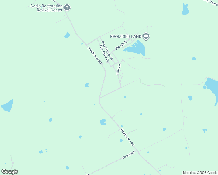 map of restaurants, bars, coffee shops, grocery stores, and more near 10 Whispering Pines Road in New Waverly