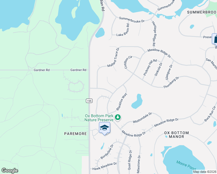 map of restaurants, bars, coffee shops, grocery stores, and more near 6317 Coach House Court in Tallahassee