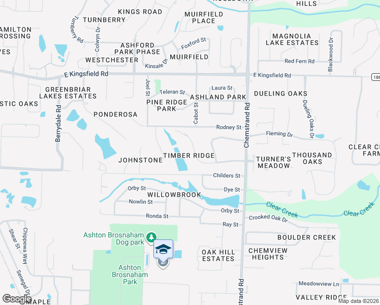 map of restaurants, bars, coffee shops, grocery stores, and more near 518 Timber Ridge Drive in Pensacola