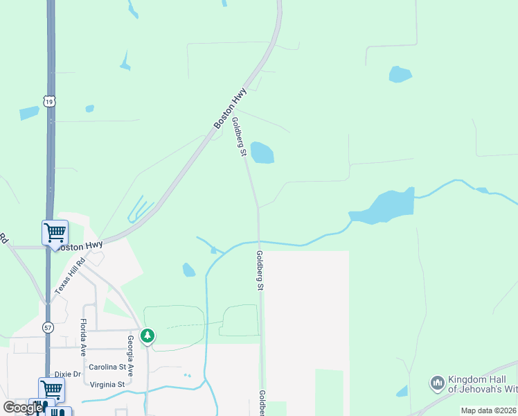 map of restaurants, bars, coffee shops, grocery stores, and more near 1 Hunter Ridge in Monticello