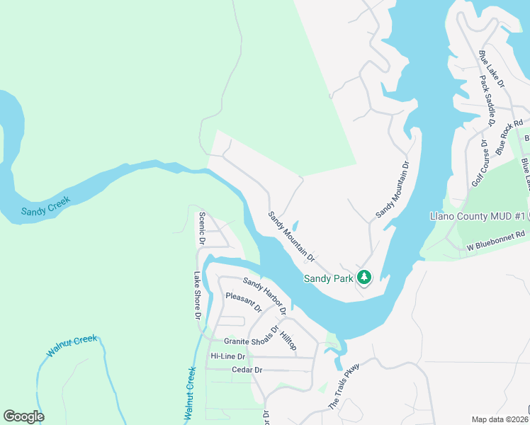 map of restaurants, bars, coffee shops, grocery stores, and more near 911 Sandy Mountain Drive in Sunrise Beach Village