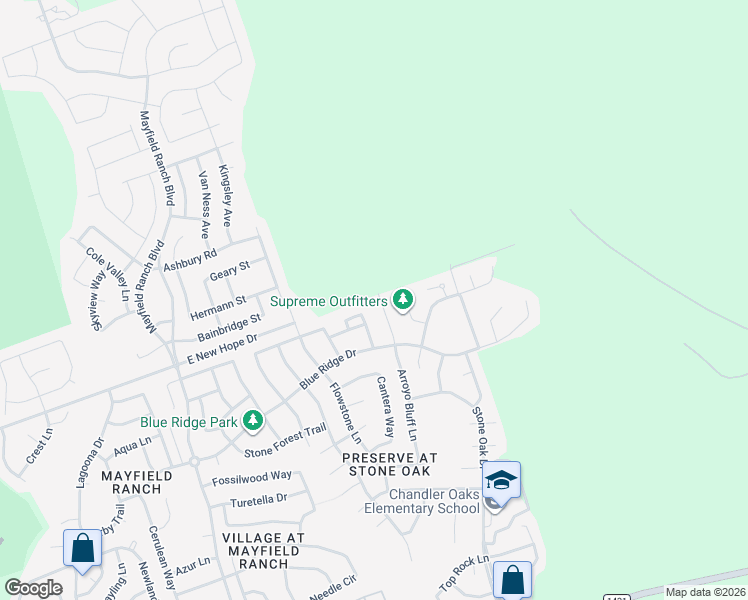 map of restaurants, bars, coffee shops, grocery stores, and more near 3268 Arroyo Bluff Lane in Round Rock