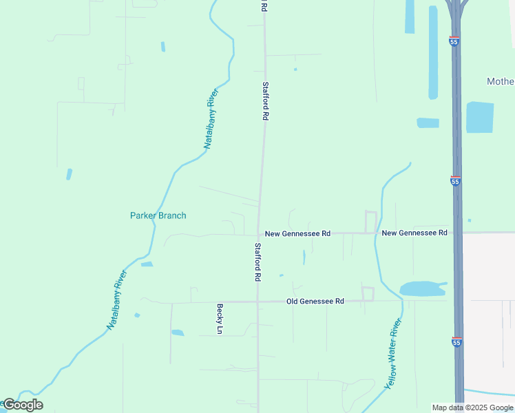 map of restaurants, bars, coffee shops, grocery stores, and more near 49056 Stafford Road in Tickfaw