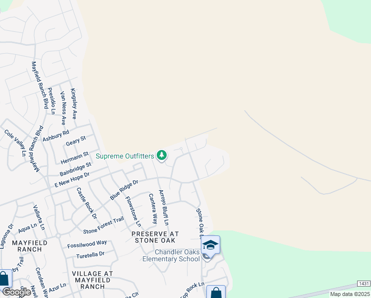 map of restaurants, bars, coffee shops, grocery stores, and more near 4105 Pebble Ridge Cove in Round Rock