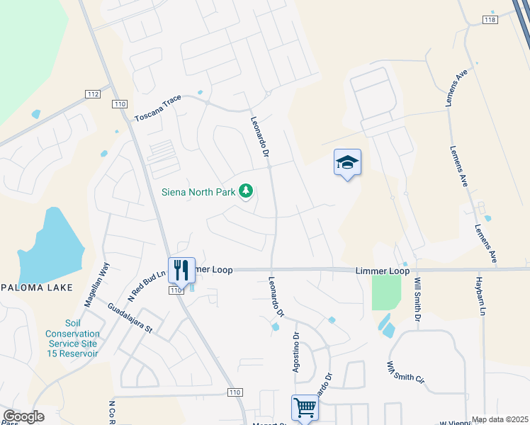 map of restaurants, bars, coffee shops, grocery stores, and more near 6813 Caterina Cove in Round Rock