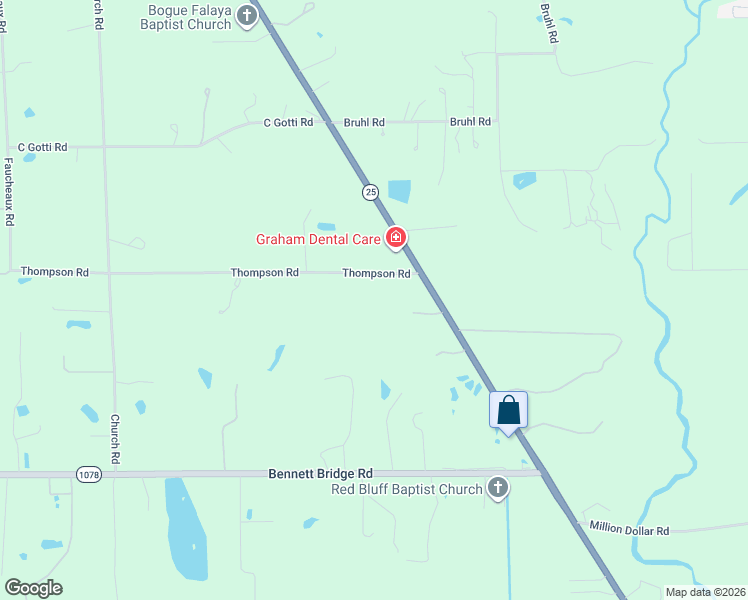 map of restaurants, bars, coffee shops, grocery stores, and more near 15086 Thompson Road in Folsom