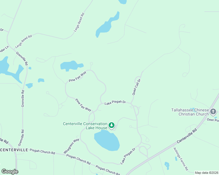 map of restaurants, bars, coffee shops, grocery stores, and more near 6215 Pine Fair Way in Tallahassee