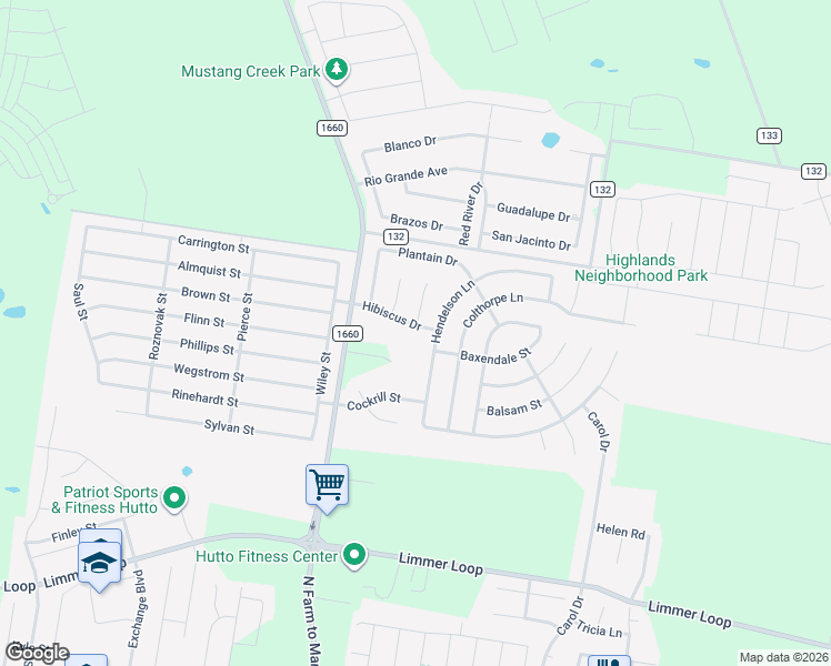 map of restaurants, bars, coffee shops, grocery stores, and more near 400 Hibiscus Drive in Hutto