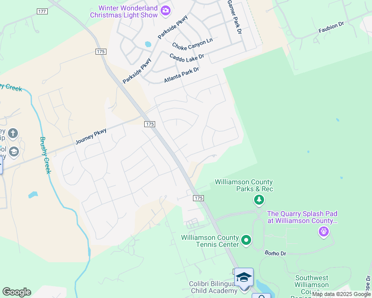 map of restaurants, bars, coffee shops, grocery stores, and more near 4216 Borho Ranch Street in Leander