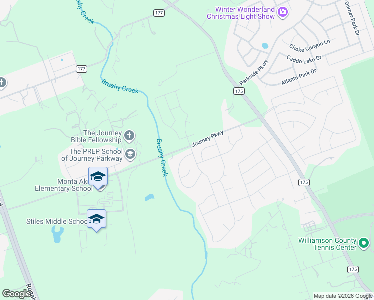 map of restaurants, bars, coffee shops, grocery stores, and more near 2305 Millbrook Loop in Leander