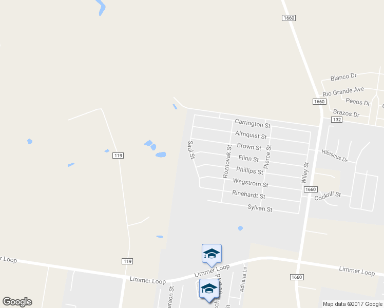 map of restaurants, bars, coffee shops, grocery stores, and more near Saul Street in Hutto