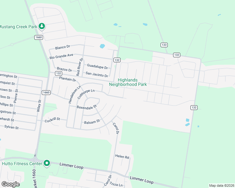 map of restaurants, bars, coffee shops, grocery stores, and more near 518 Colthorpe Lane in Hutto