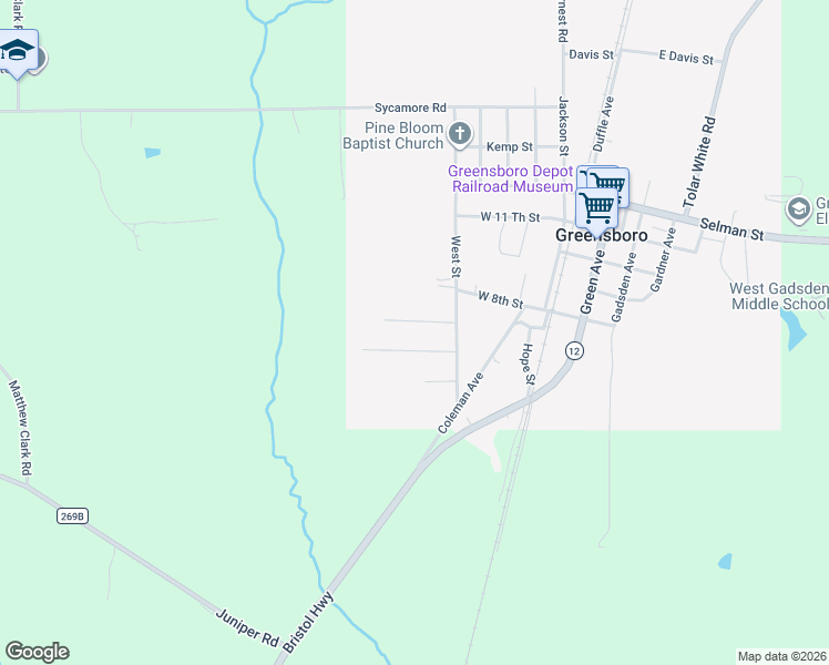 map of restaurants, bars, coffee shops, grocery stores, and more near 74 Hopkins Lane in Greensboro