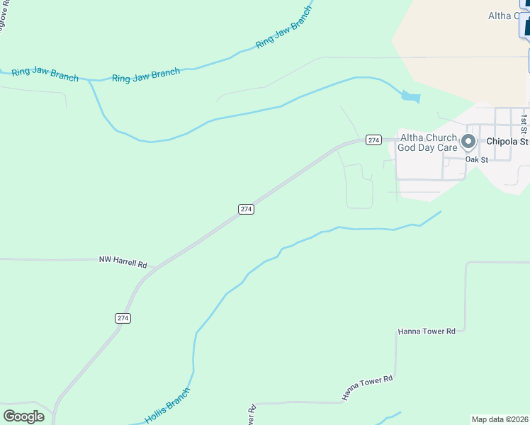 map of restaurants, bars, coffee shops, grocery stores, and more near 14730 County Road 274 in Altha