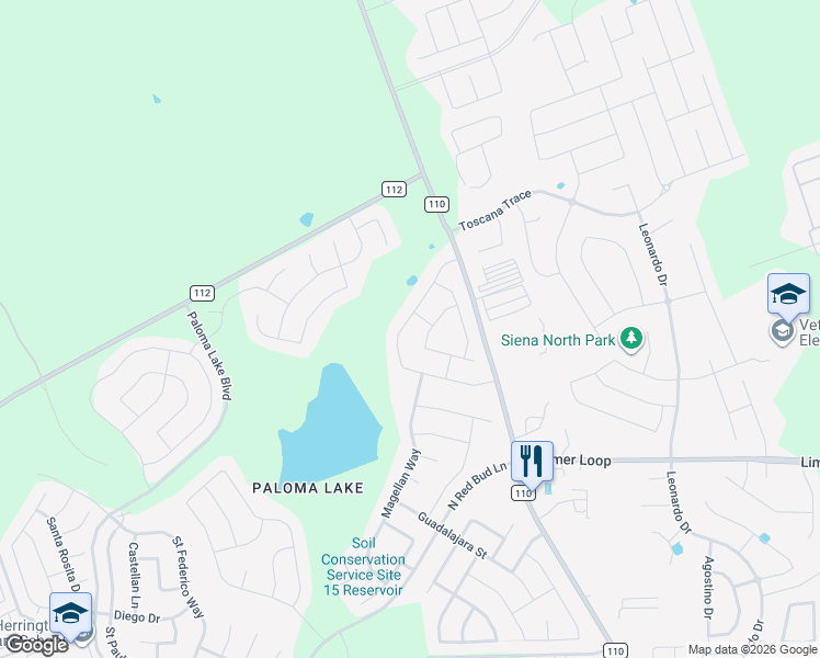 map of restaurants, bars, coffee shops, grocery stores, and more near 3501 De Torres Circle in Round Rock