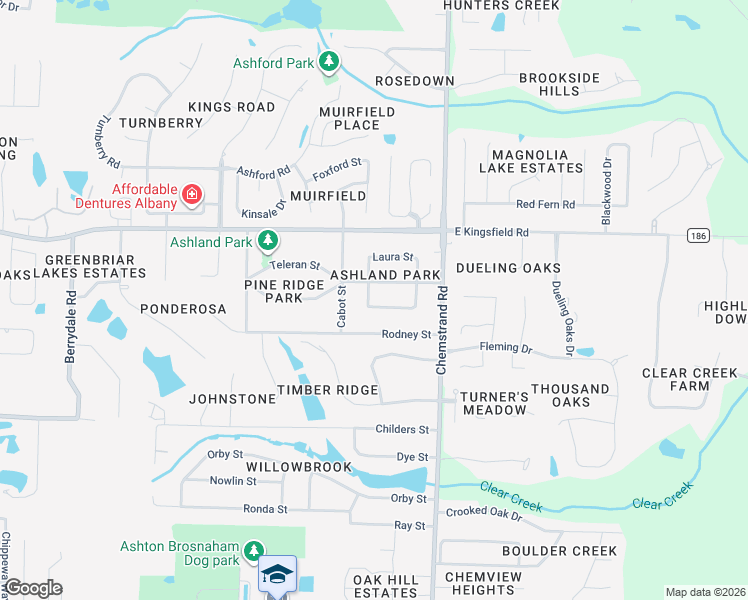 map of restaurants, bars, coffee shops, grocery stores, and more near 631 Teleran Street in Pensacola