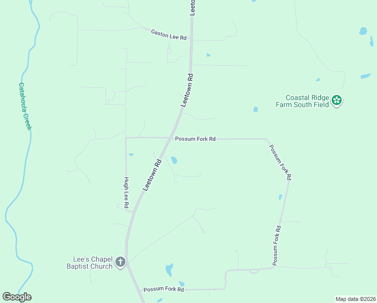 map of restaurants, bars, coffee shops, grocery stores, and more near 11121 Possum Fork Road in Picayune