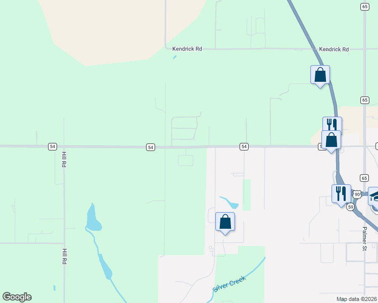map of restaurants, bars, coffee shops, grocery stores, and more near 17067 Heartland Cir in Robertsdale