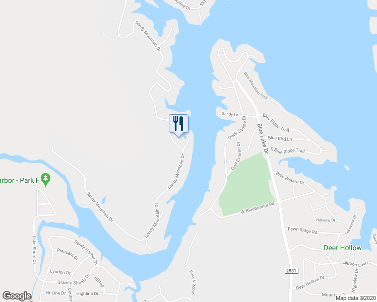 map of restaurants, bars, coffee shops, grocery stores, and more near 702 Sunrise Avenue in Sunrise Beach Village