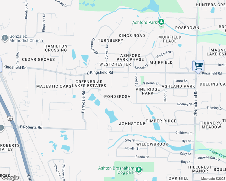 map of restaurants, bars, coffee shops, grocery stores, and more near 2296 Zane Grey Lane in Pensacola