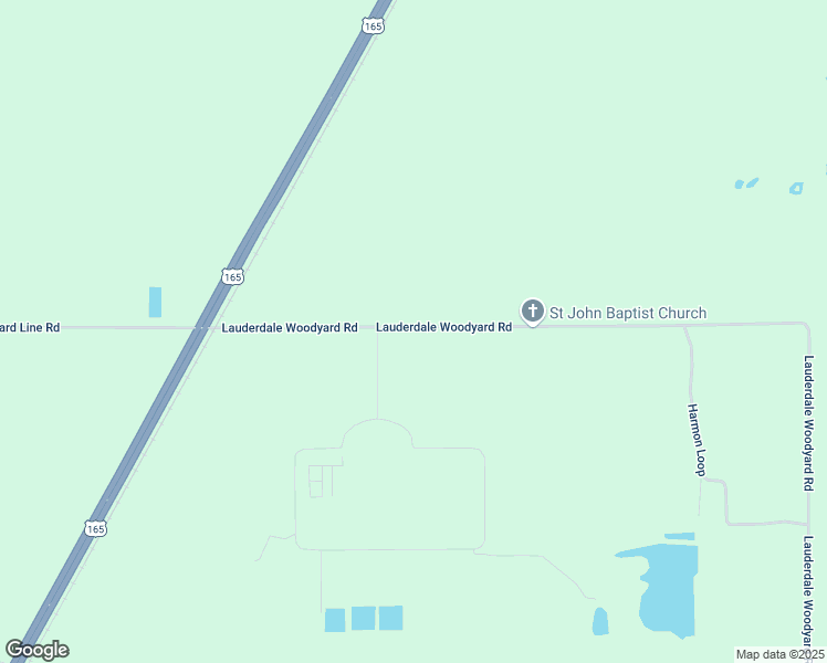 map of restaurants, bars, coffee shops, grocery stores, and more near 3751 Lauderdale Woodyard Road in Kinder