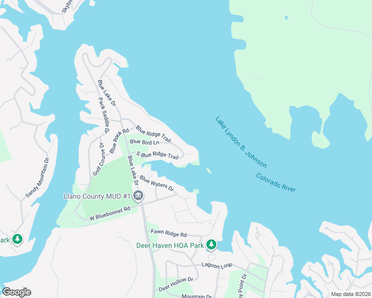map of restaurants, bars, coffee shops, grocery stores, and more near 403 Blue Ridge Circle in Horseshoe Bay