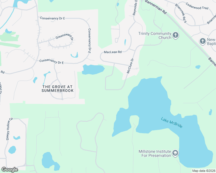 map of restaurants, bars, coffee shops, grocery stores, and more near 7699 McClure Drive in Tallahassee