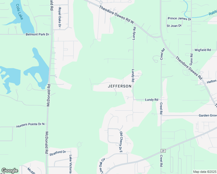 map of restaurants, bars, coffee shops, grocery stores, and more near 5944 Harmon Lane in Theodore