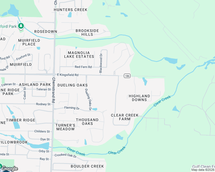 map of restaurants, bars, coffee shops, grocery stores, and more near 3281 East Kingsfield Road in Pensacola