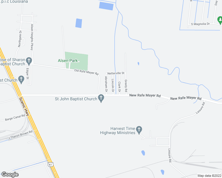 map of restaurants, bars, coffee shops, grocery stores, and more near 13365 Lincoln Drive in Baton Rouge