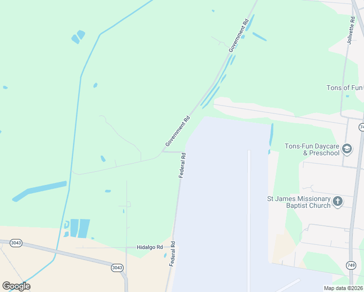 map of restaurants, bars, coffee shops, grocery stores, and more near 2016 Federal Road in Opelousas