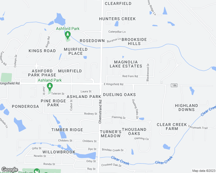 map of restaurants, bars, coffee shops, grocery stores, and more near 11555 Dueling Oaks Court in Pensacola