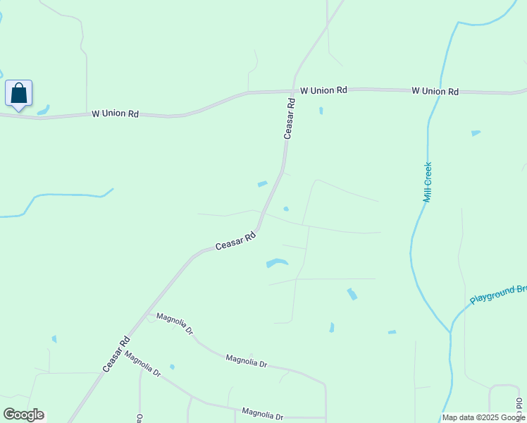 map of restaurants, bars, coffee shops, grocery stores, and more near 1650 Ceasar Road in Picayune