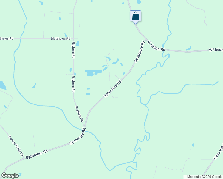 map of restaurants, bars, coffee shops, grocery stores, and more near 828 Sycamore Road in Carriere