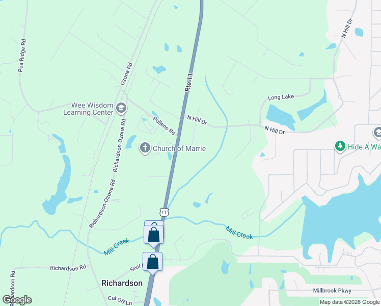 map of restaurants, bars, coffee shops, grocery stores, and more near 2 Quail Hollow in Picayune