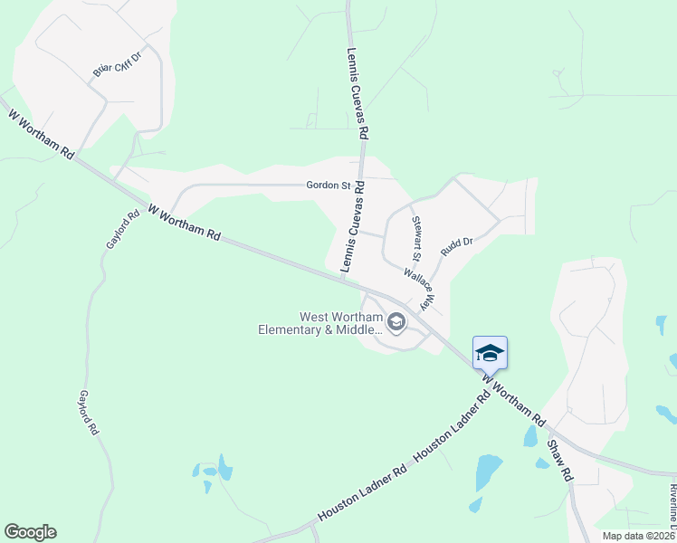 map of restaurants, bars, coffee shops, grocery stores, and more near 20268 W Wortham Rd in Saucier