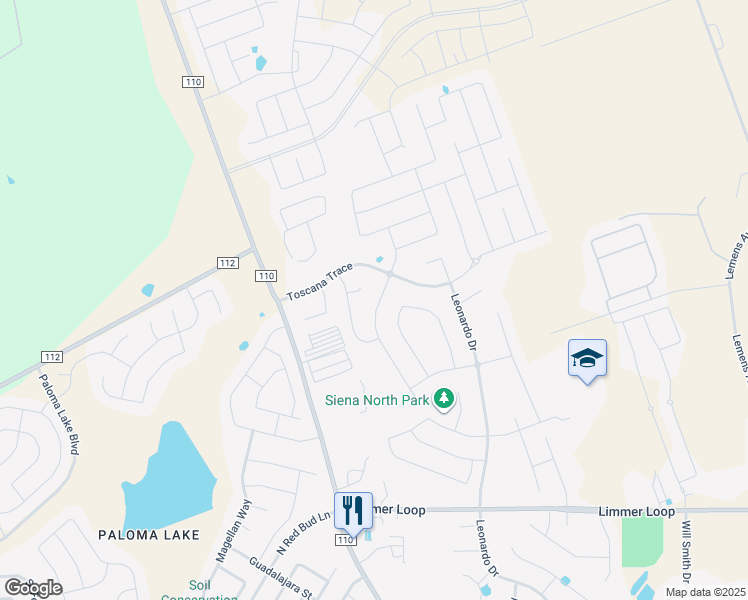 map of restaurants, bars, coffee shops, grocery stores, and more near 5709 Como Cove in Round Rock