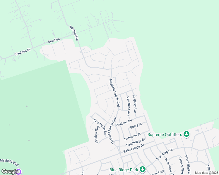 map of restaurants, bars, coffee shops, grocery stores, and more near 3950 Stanyan Drive in Georgetown