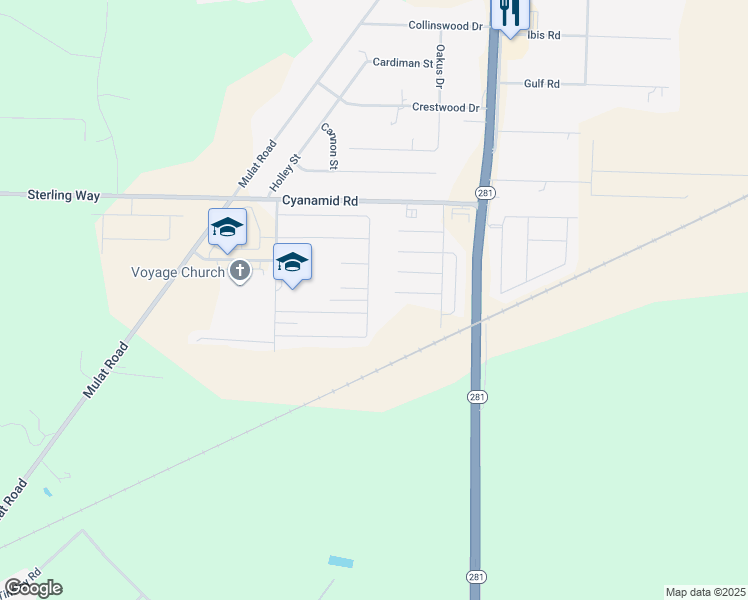 map of restaurants, bars, coffee shops, grocery stores, and more near 5595 Blue Sky Court in Milton